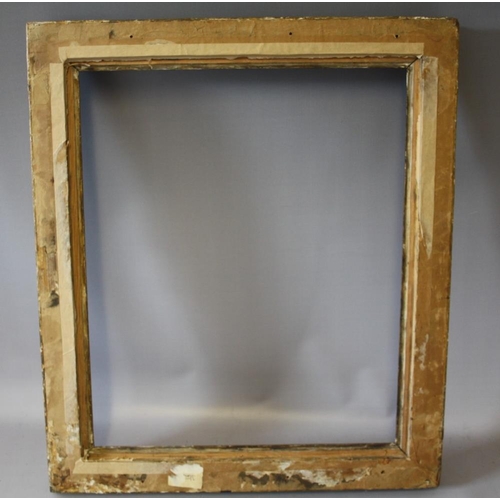 94 - A GEORGIAN GILT FRAME WITH EGG AND DART DESIGN TO INNER EDGE, frame W 5.5 cm, rebate 57 x 43 cm