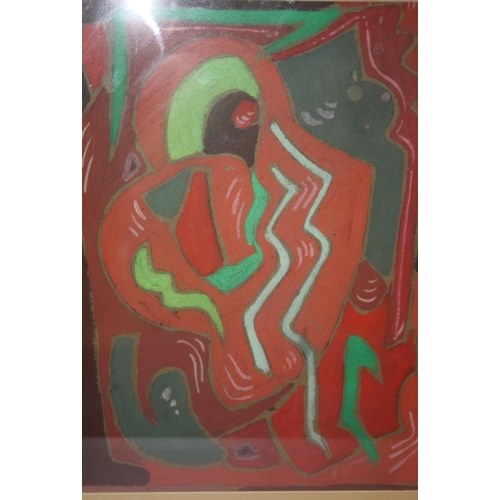 99 - SCHOOL OF EVIE SYDNEY HONE (1894-1955). Abstract composition 'Warm & Cold', see inscription verso, b... 