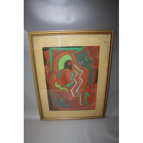 99 - SCHOOL OF EVIE SYDNEY HONE (1894-1955). Abstract composition 'Warm & Cold', see inscription verso, b... 