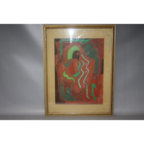 99 - SCHOOL OF EVIE SYDNEY HONE (1894-1955). Abstract composition 'Warm & Cold', see inscription verso, b... 