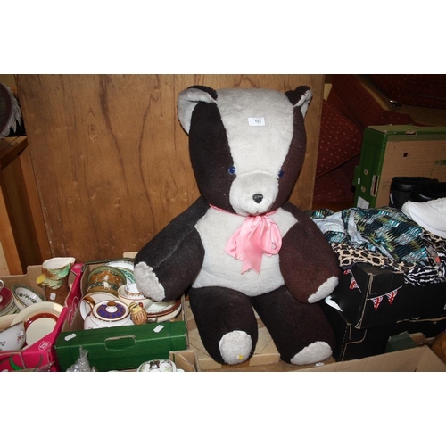 152 - A LARGE PANDA BEAR SOFT TOY, SEATED HEIGHT 66 CM