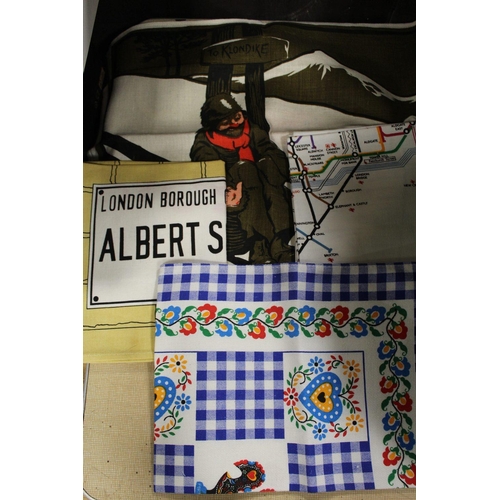 143 - A TRAY OF COLLECTABLES, CLOTHING AND ACCESSORIES TO INCLUDE A VICTORIAN FOLDING PARASOL, SHOE LASTS ... 