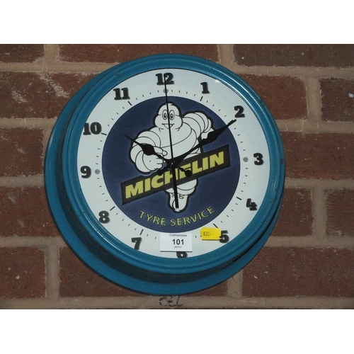 101 - A MICHELIN TYRES WALL CLOCK