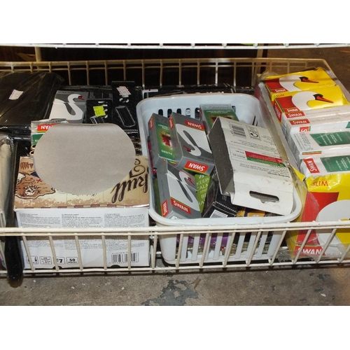 103 - A THREE TIER SHOP DISPLAY STAND CONTAINING SMOKING RELATED ITEMS TO INCLUDE LIGHTERS, POUCHES ETC., ... 