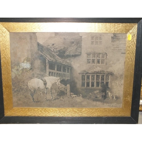 55 - A COLLECTION OF VINTAGE BLACK AND WHITE PRINTS TO INCLUDE A W. WOODHOUSE EXAMPLE, VINTAGE PHOTOGRAPH... 