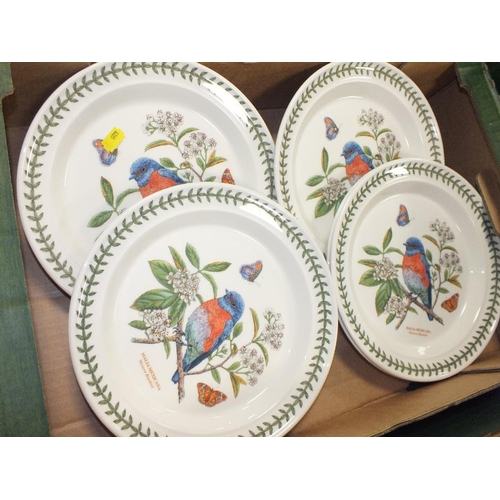 75 - SIX PORTMEIRION BOTANIC GARDEN BIRDS PLATES