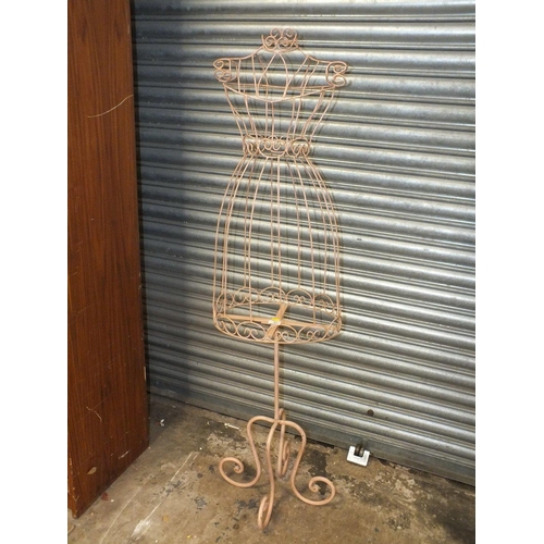 81 - A MODERN PAINTED METAL MANNEQUIN