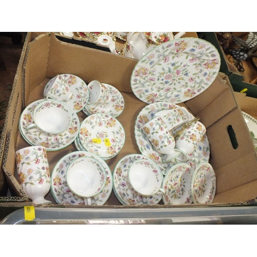 84 - A TRAY OF MINTON HADDON HALL CHINA
