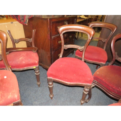 750 - A MIXED SET OF SEVEN ASSORTED VICTORIAN CHAIRS A/F