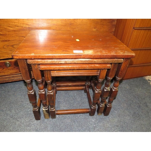 760 - AN OAK NEST OF TABLES