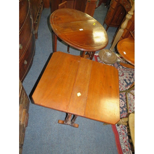 765 - TWO SMALL ANTIQUE SUTHERLAND TABLES A/F