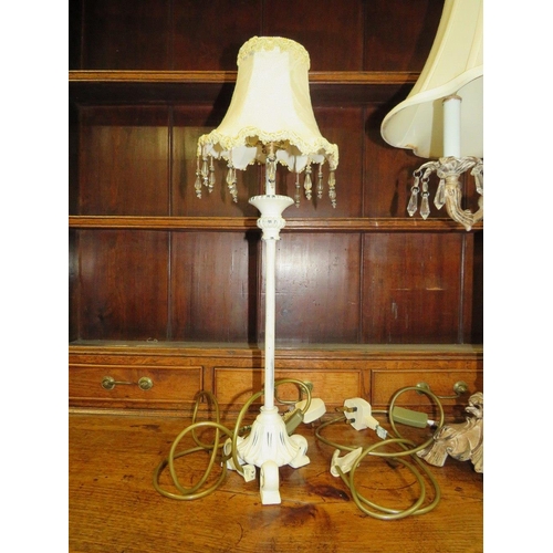 768A - THREE ASSORTED TABLE LAMPS