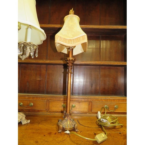 768A - THREE ASSORTED TABLE LAMPS