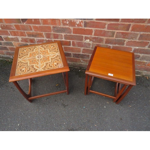 776 - A RETRO TEAK TILE-TOP TABLE AND TWO TEAK G-PLAN TABLES (3)