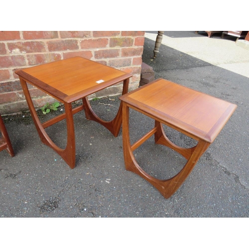 776 - A RETRO TEAK TILE-TOP TABLE AND TWO TEAK G-PLAN TABLES (3)
