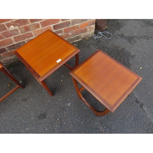 776 - A RETRO TEAK TILE-TOP TABLE AND TWO TEAK G-PLAN TABLES (3)