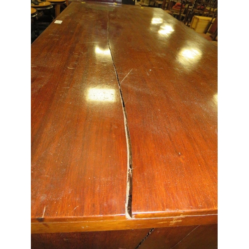 783 - AN ANTIQUE MAHOGANY SCOTTISH FIVE DRAWER CHEST H-113 W-125 CM