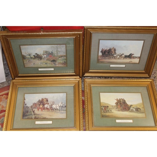 53 - A QUANTITY OF PRINTS TO INCLUDE A SET OF FOUR FLORAL PRINTS