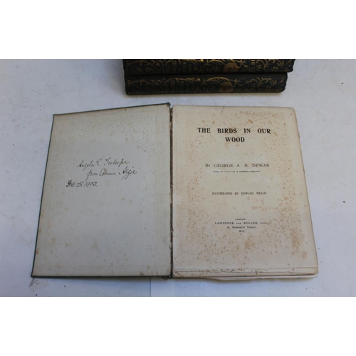 106 - VOLUME I AND II OF MORRIS' NESTS AND EGGS OF BRITISH BIRDS, together with 'The Birds In Our Wood' by... 