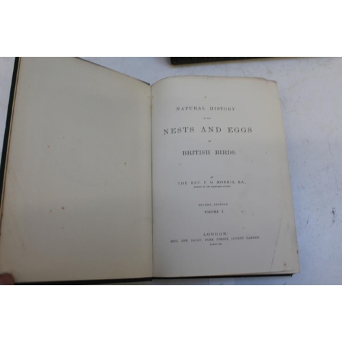 106 - VOLUME I AND II OF MORRIS' NESTS AND EGGS OF BRITISH BIRDS, together with 'The Birds In Our Wood' by... 