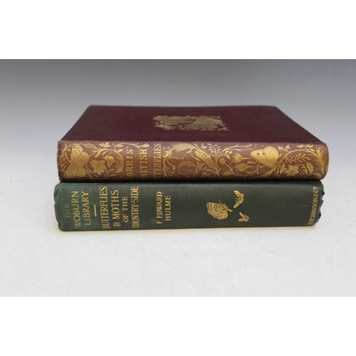 108 - MORRIS' BRITISH BUTTERFLIES BY REV. F.O. MORRIS, third edition, together with 'Butterflies and Moths... 