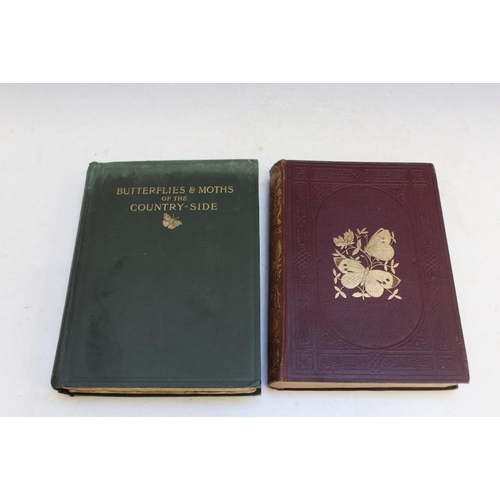 108 - MORRIS' BRITISH BUTTERFLIES BY REV. F.O. MORRIS, third edition, together with 'Butterflies and Moths... 