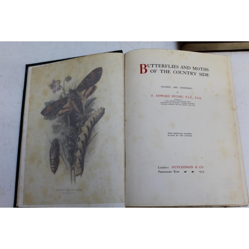 108 - MORRIS' BRITISH BUTTERFLIES BY REV. F.O. MORRIS, third edition, together with 'Butterflies and Moths... 