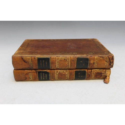 109 - VOLUME I AND II OF YARDELL'S BRITISH FISHES 1836, signed Thomas W Giffard - Chillington 1936