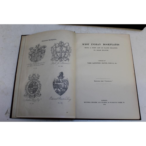 111 - MONUMENTAL INSCRIPTIONS OF THE BRITISH WEST INDIES', together with 'West Indian Bookplates' 1914 (2)