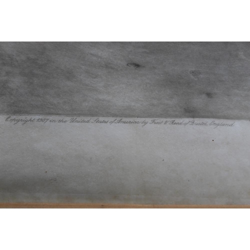 67 - JOSEPH FARQUARSON. A wooded winter landscape with shepherd, sheep and dog. Signed in pencil lower le... 