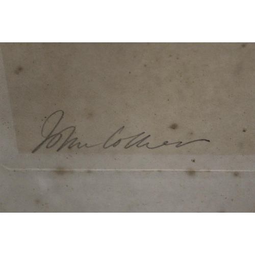 68 - JOHN COLLIER. Two etching and aquatints on paper dated 1886. Hunting scenes, huntsmen with hounds at... 