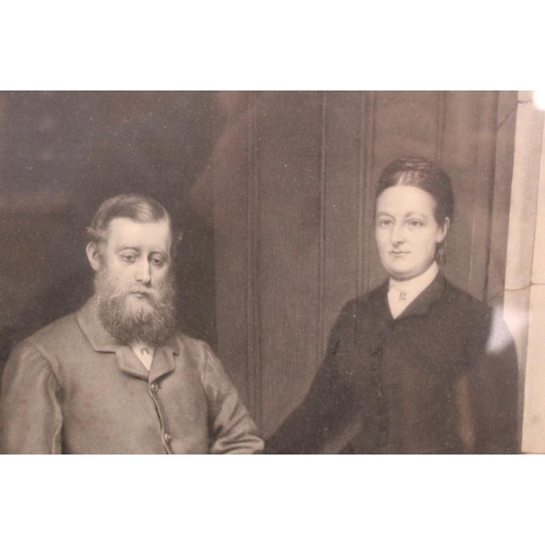 68 - JOHN COLLIER. Two etching and aquatints on paper dated 1886. Hunting scenes, huntsmen with hounds at... 