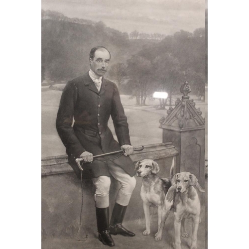 68 - JOHN COLLIER. Two etching and aquatints on paper dated 1886. Hunting scenes, huntsmen with hounds at... 