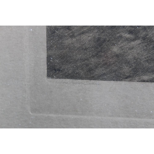 69 - HERBERT DICKSEE 1899. A ploughing scene 'The Last Furrow'. Signed with initials in plate lower right... 