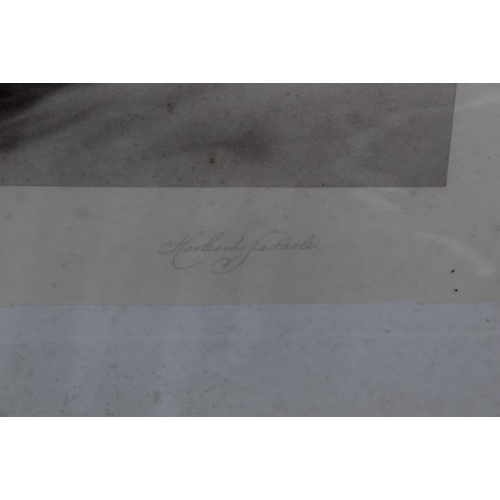 73 - JOSEPH FARQUARSON. A wooded winter landscape with figure and thatched cottage. Signed in pencil lowe... 