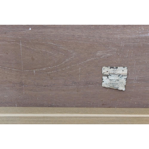 73 - JOSEPH FARQUARSON. A wooded winter landscape with figure and thatched cottage. Signed in pencil lowe... 