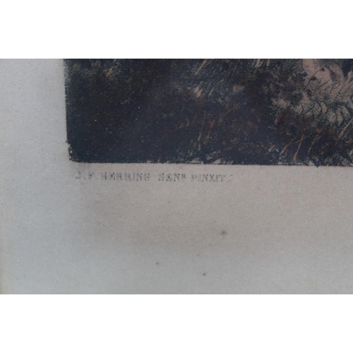 74 - AFTER J.F. HERRING SENIOR. Two nineteenth century fox hunting scenes 'The Meet' and 'The Death'. Col... 