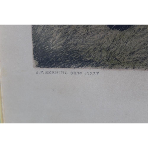74 - AFTER J.F. HERRING SENIOR. Two nineteenth century fox hunting scenes 'The Meet' and 'The Death'. Col... 
