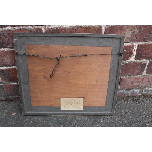 78 - F. STRATTON. A misty wooded landscape, signed and dated 1875 lower right, watercolour, framed and gl... 