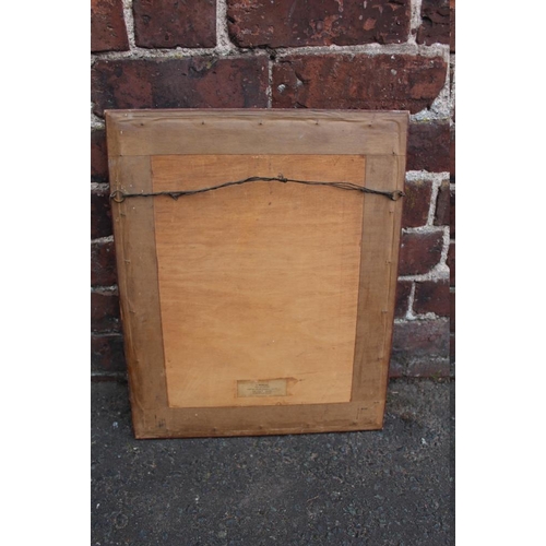 79 - A LATE 19TH / EARLY 20TH CENTURY OVAL HEAD AND SHOULDER PORTRAIT STUDY OF A GENTLEMAN WITH WHITE CRA... 