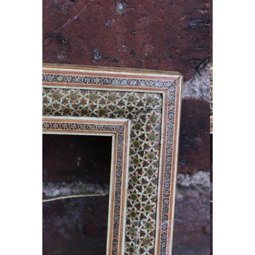 81 - TWO TWENTIETH CENTURY DECORATIVE FRAMES, rebate 24 x 18 cm