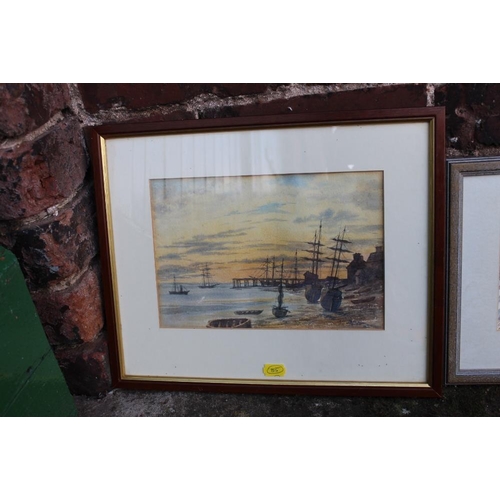 85 - A QUANTITY OF WATERCOLOURS ETC., various artists and subjects