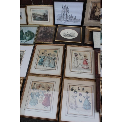 86 - TWO TRAYS OF VINTAGE PRINTS, various artists and subjects