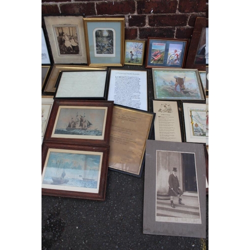 86 - TWO TRAYS OF VINTAGE PRINTS, various artists and subjects