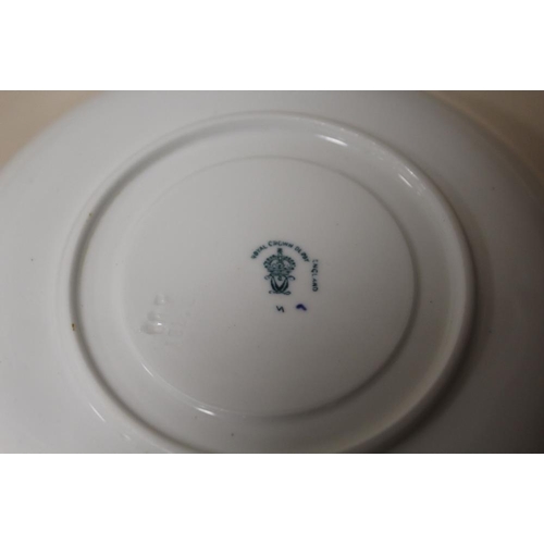 89 - A COLLECTION OF BLUE AND WHITE CERAMICS, to include Royal Crown Derby saucers and side plates, seven... 