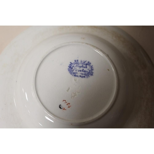 89 - A COLLECTION OF BLUE AND WHITE CERAMICS, to include Royal Crown Derby saucers and side plates, seven... 