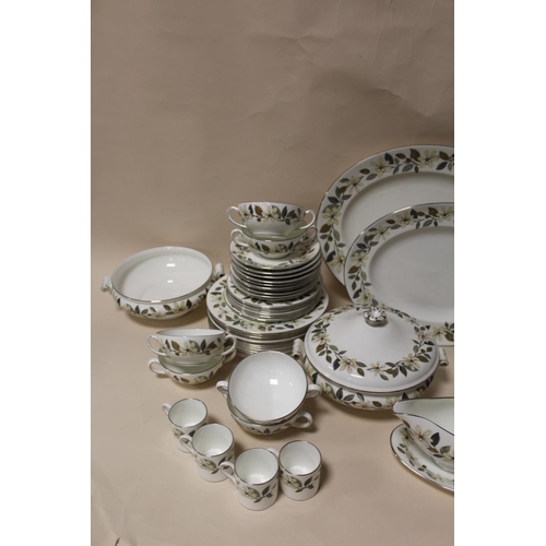 91 - A LARGE QUANTITY OF WEDGWOOD BEACONSFIELD CHINA, to include dinner plates, tureens, meat plates, cof... 