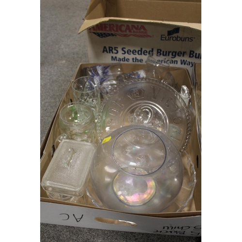 93 - A LARGE QUANTITY OF ASSORTED DRINKING GLASSES ETC., to include a pewter tolled etched glass tankard,... 