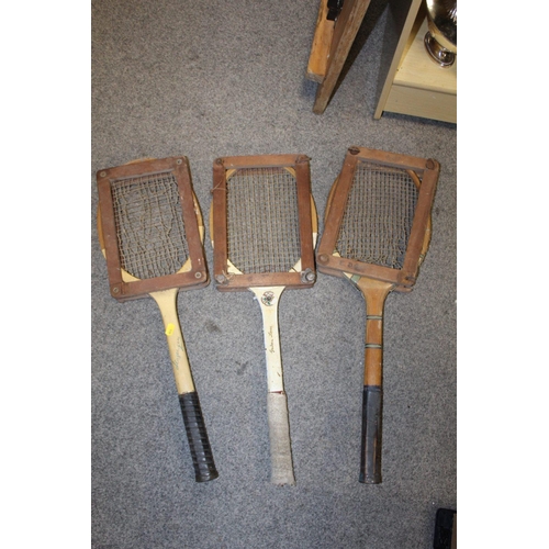 94 - A LARGE QUANTITY OF VINTAGE WOODEN HANDLED GOLF CLUBS, some marked C H Clay, together with a quantit... 