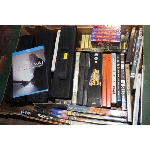 120 - A LARGE QUANTITY OF CD'S, DVD'S AND BLUERAYS - AS FOUND HOUSE CLEARANCE - TO INCLUDE LED ZEPPLIN JAP... 